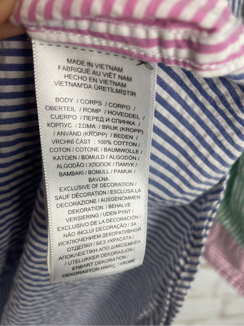 Ralph Lauren Striped Seersucker Fun Shirtdress Size 16 - Picture 3 of 10